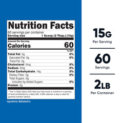 Nutricost Maltodextrin powder scoop on table for easy measuring