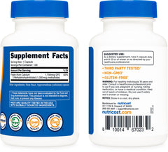 Nutricost Methylfolate capsules in hand, easy daily dosing.