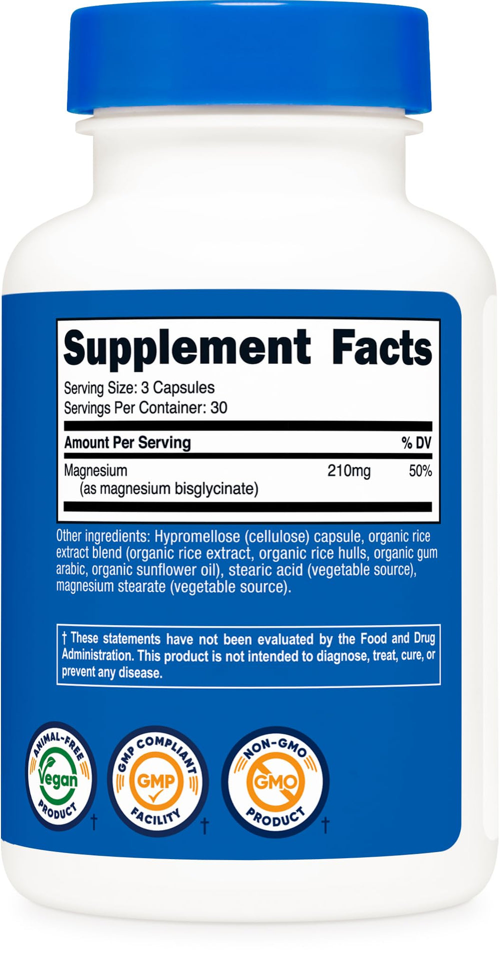 A glass of water beside Nutricost capsules ready for daily supplementation.