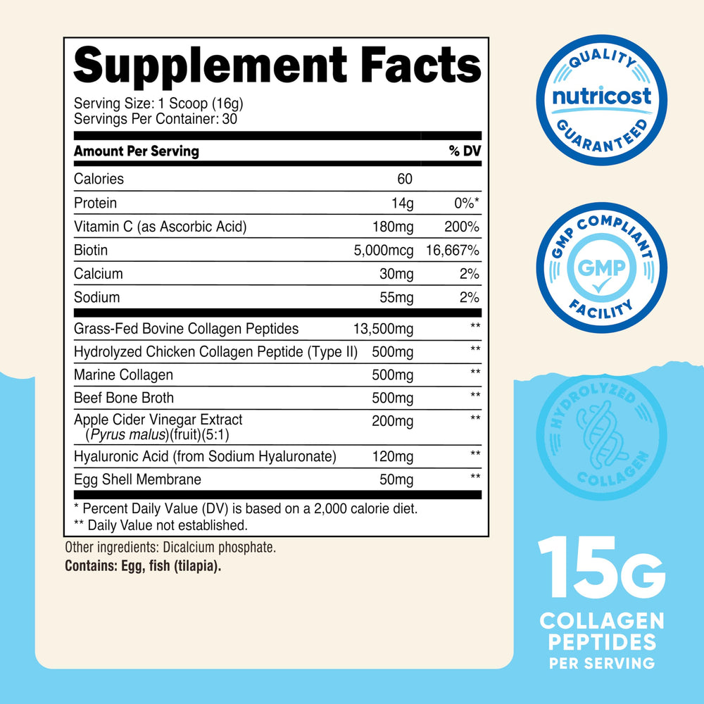 Nutricost scoop included for simple serving in your daily routine