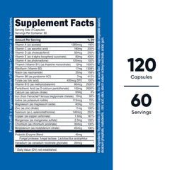 Nutricost multivitamin capsules close-up highlighting vegetarian capsules for a clean daily routine.
