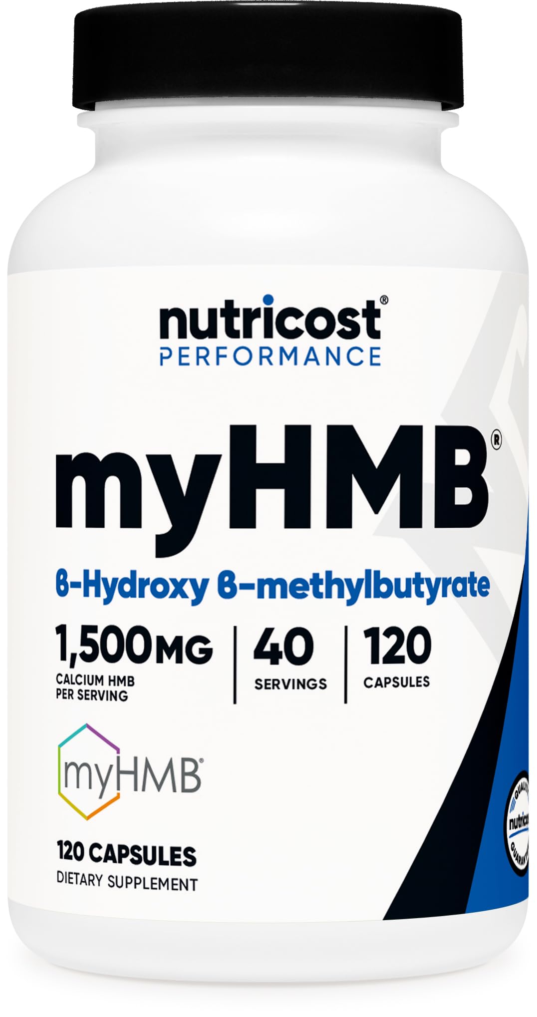 Nutricost myHMB bottle pour for easy daily performance support.