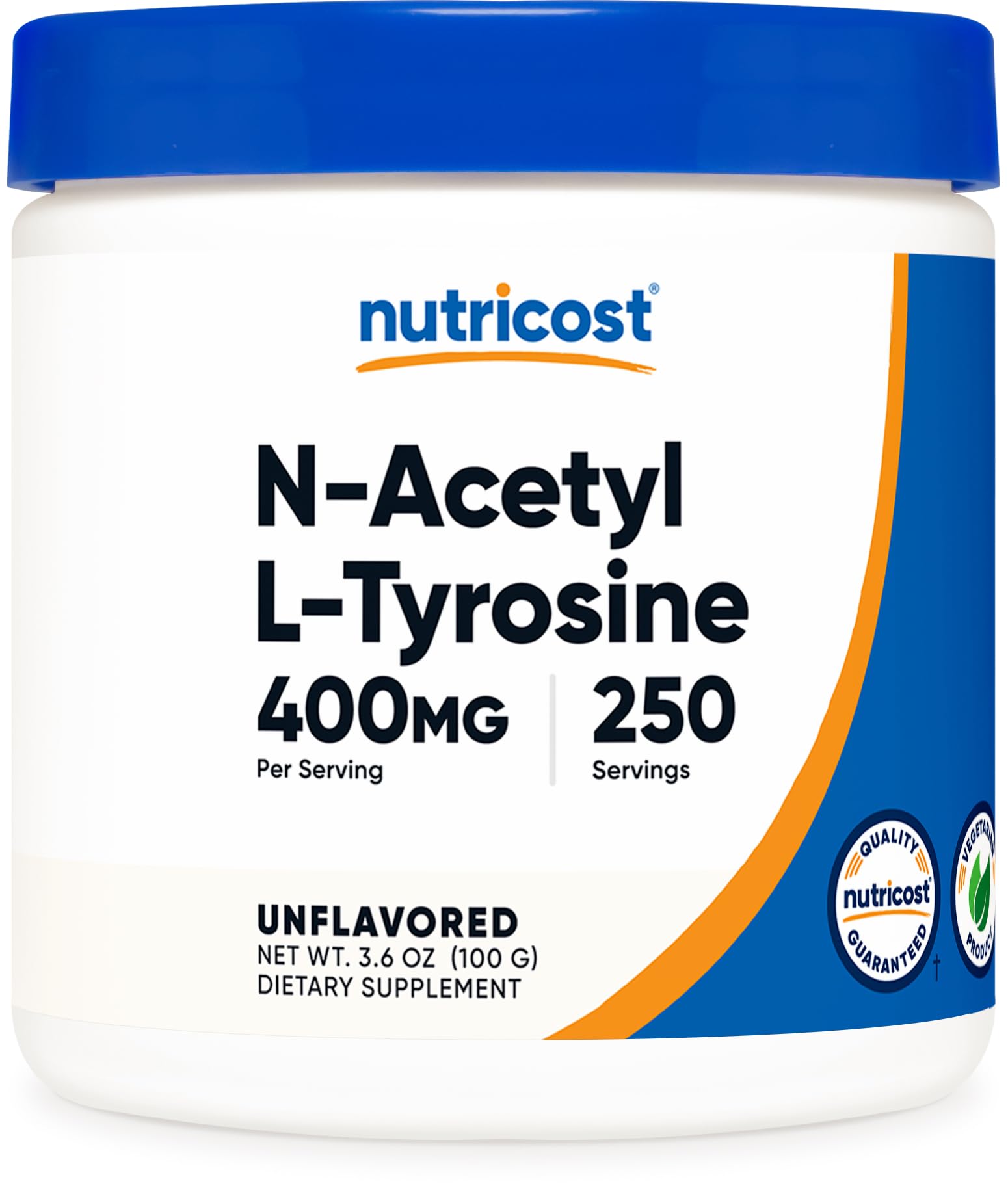 Nutricost NALT powder bottle, a clean daily supplement option