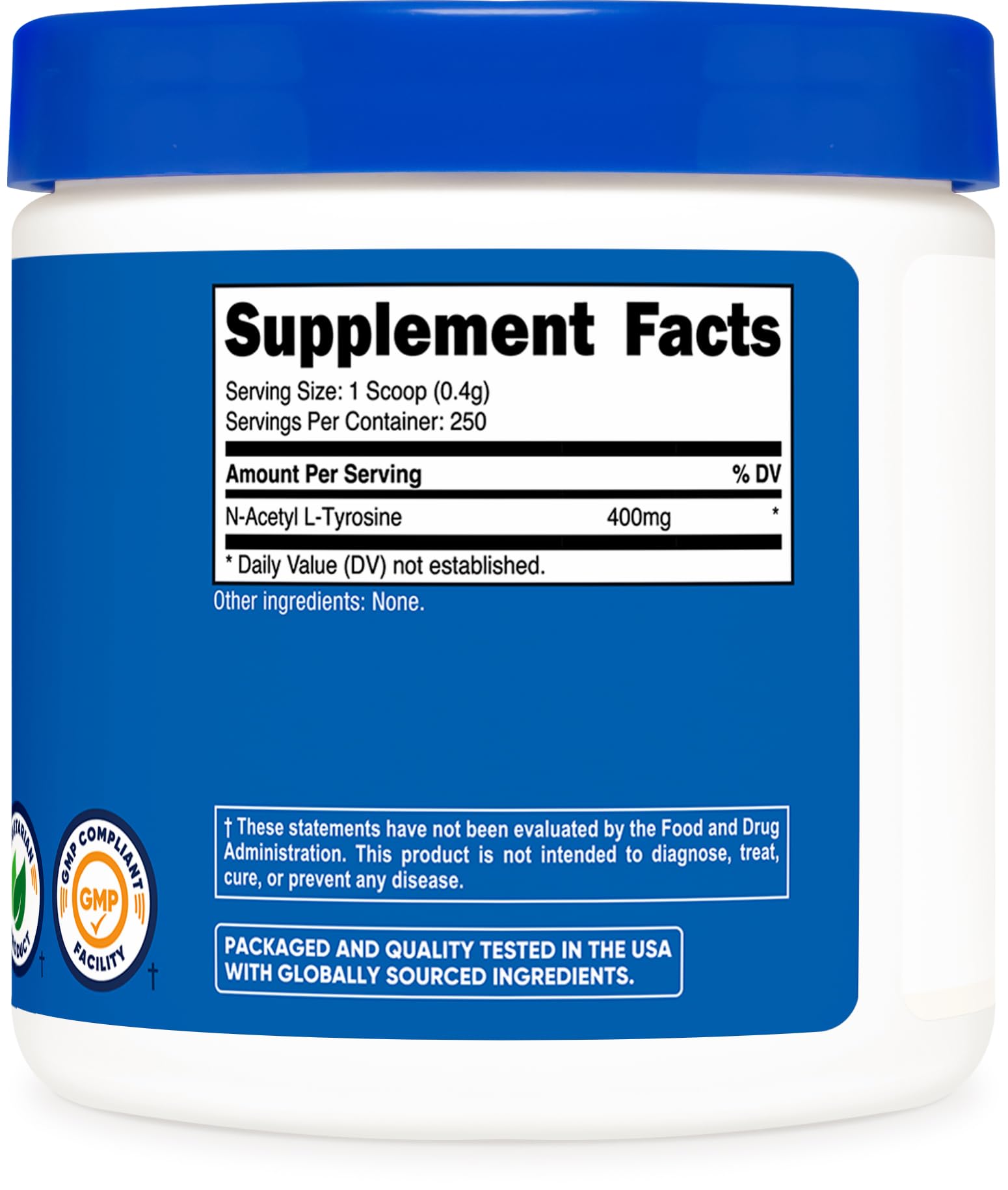 Nutricost NALT packaging conveys purity and quality assurances