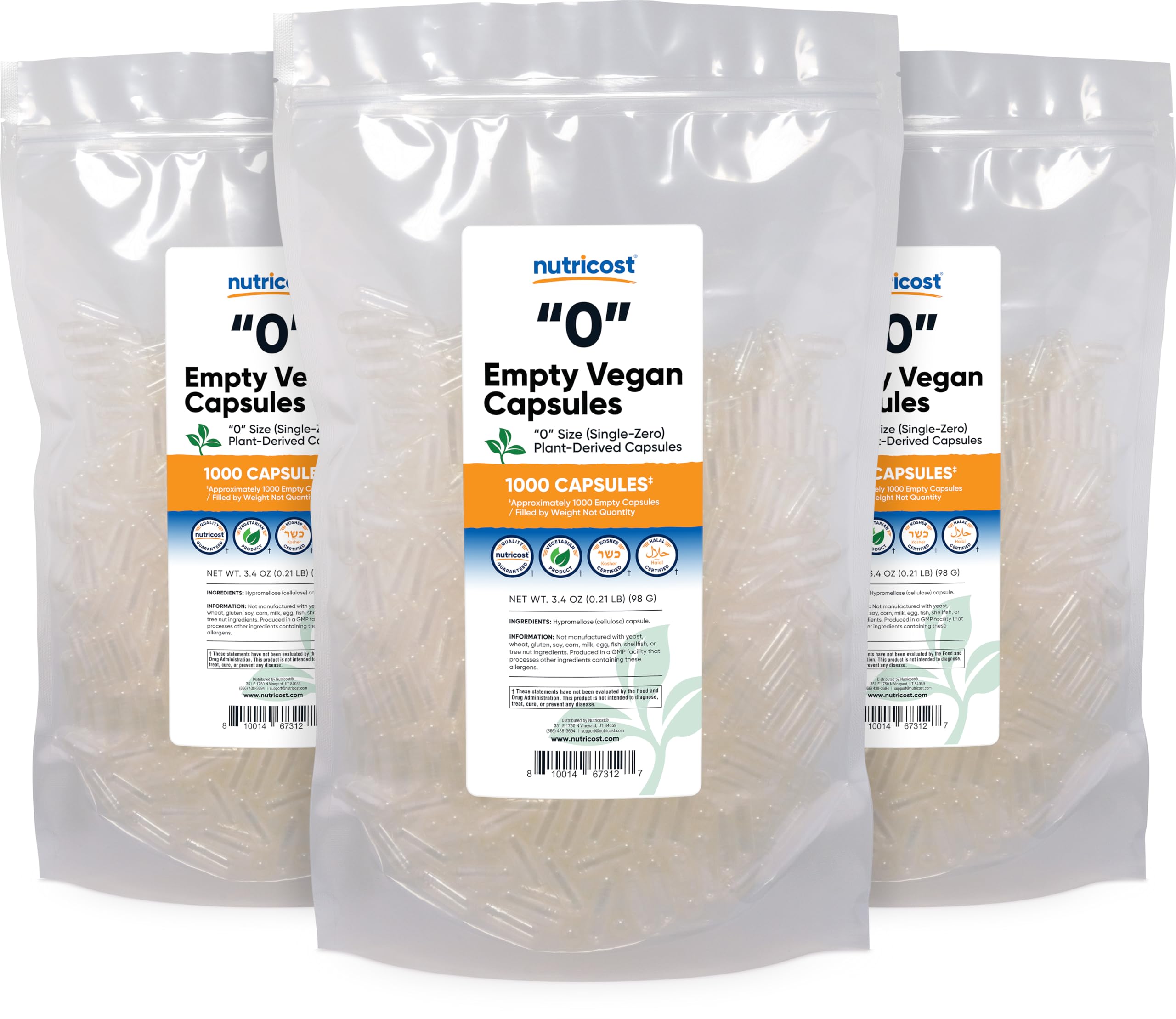 Nutricost Not for liquids capsules designed for dry powders.