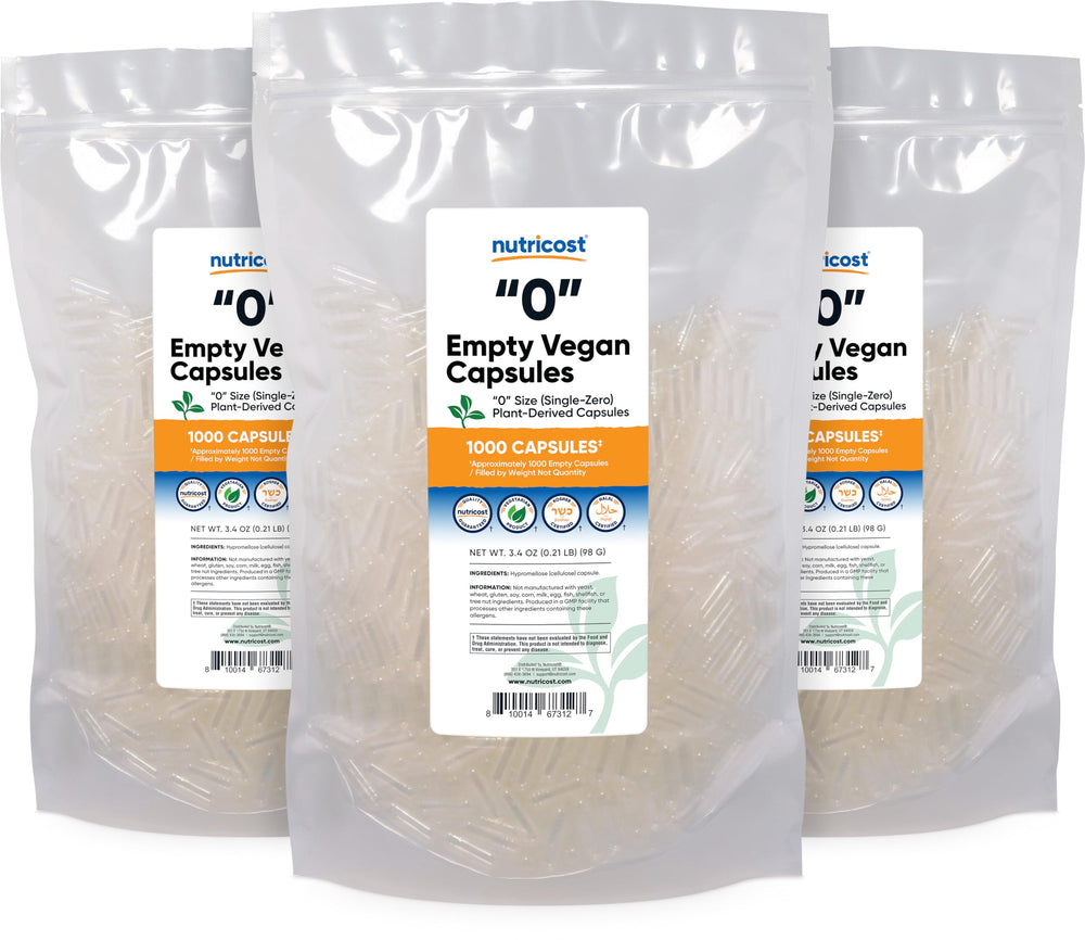 Nutricost Not for liquids capsules designed for dry powders.