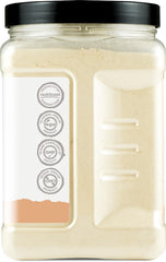 Nutricost Oat Fiber jar with ingredients label highlighting non-GMO and sugar-free