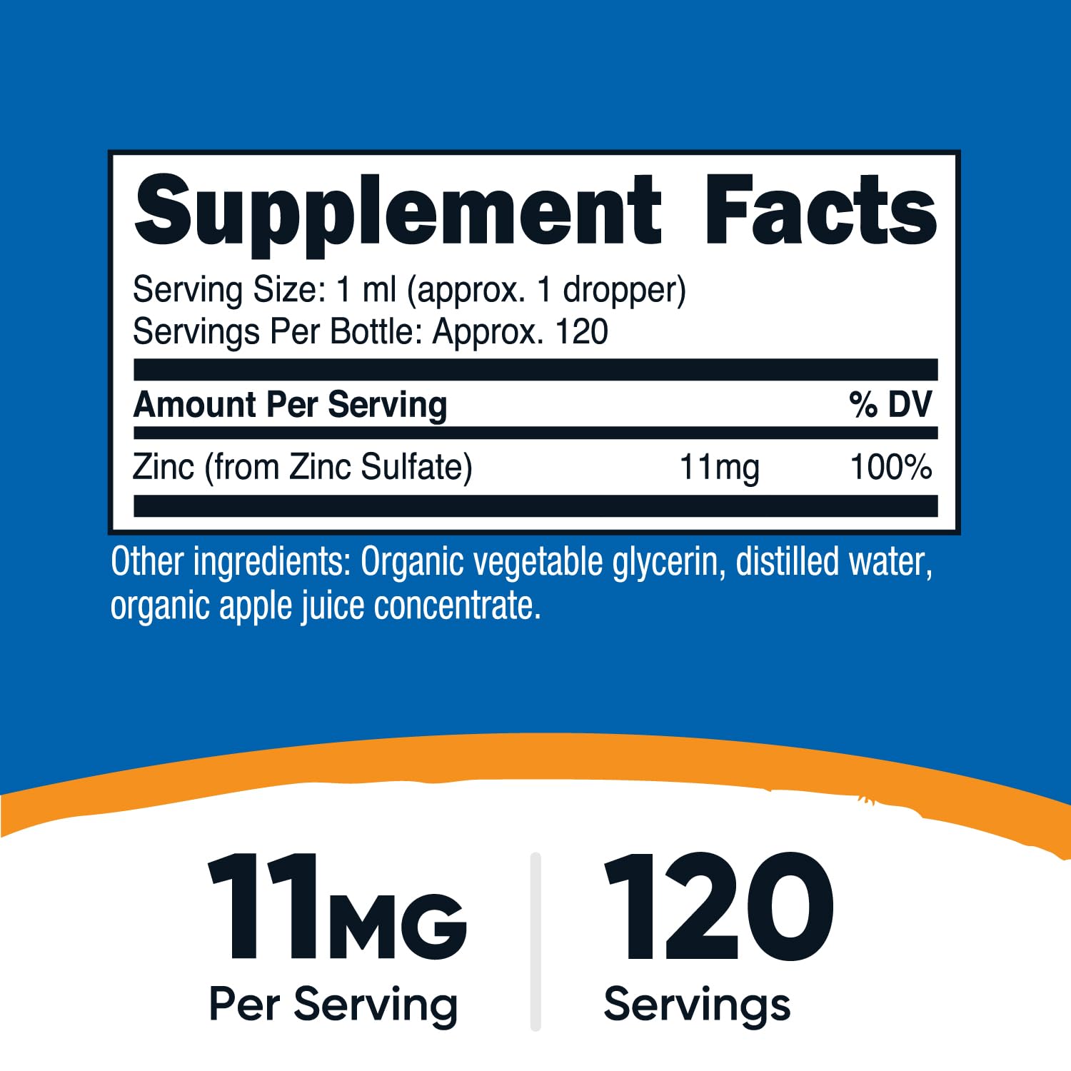 Nutricost Organic Ionic Zinc Drops dropper enables precise, easy dosing