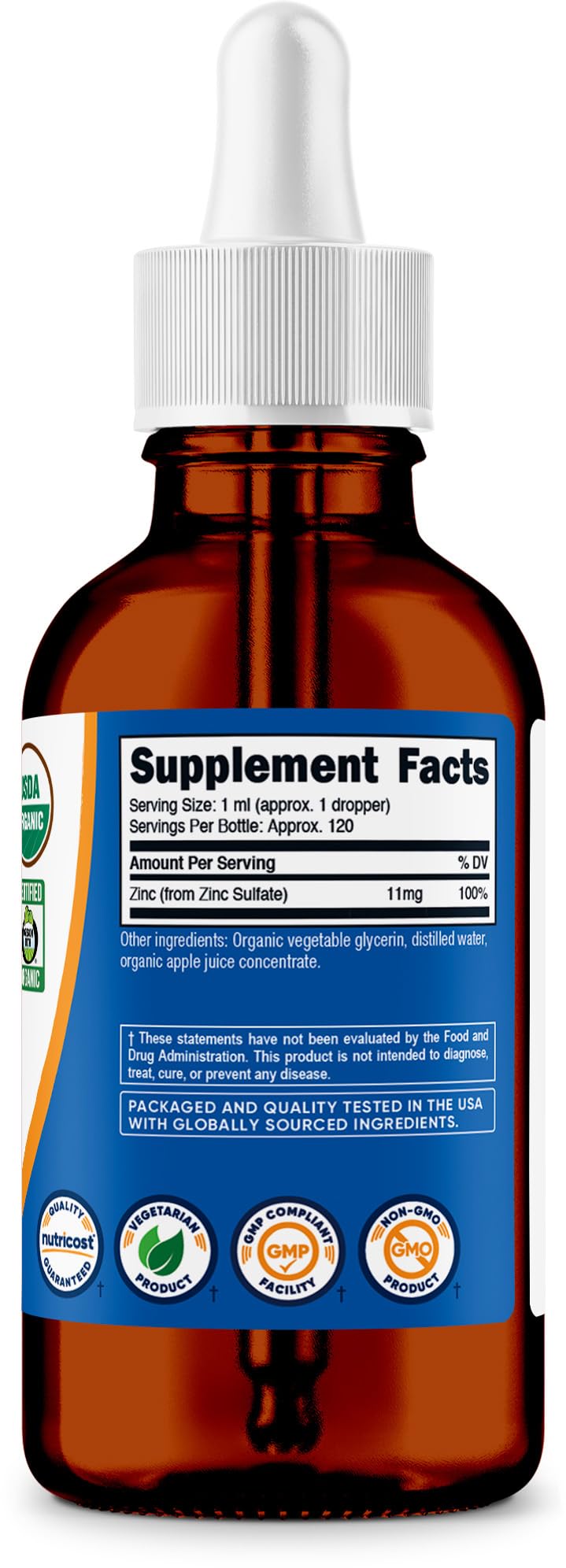 Nutricost Organic Ionic Zinc Drops manufacturing facility signals GMP compliant production
