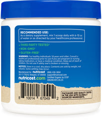 Nutricost Organic Lion's Mane Powder pantry storage scene emphasizes freshness and easy access.