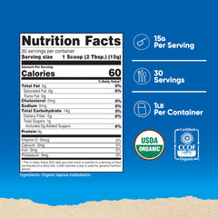 Nutricost Organic Maltodextrin scoop helps measure 15 g per serving for precise pre- and post-workout fueling