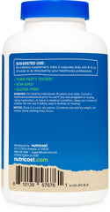 Nutricost Organic Resveratrol label close-up with certifications