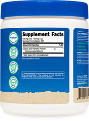 Pour-ready Nutricost Saw Palmetto powder in a resealable container for freshness.