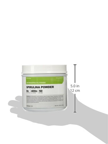 Nutricost Organic Spirulina Powder label, certified organic quality.