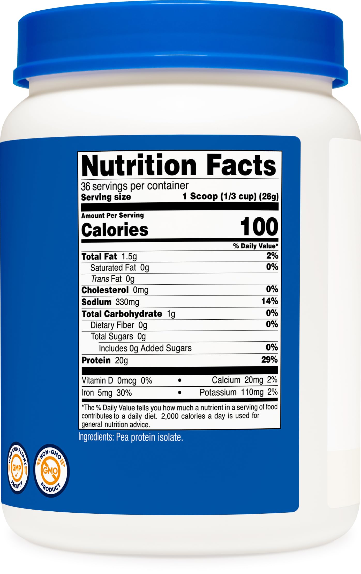 Nutricost pea protein powder kitchen scene, versatile plant-based option