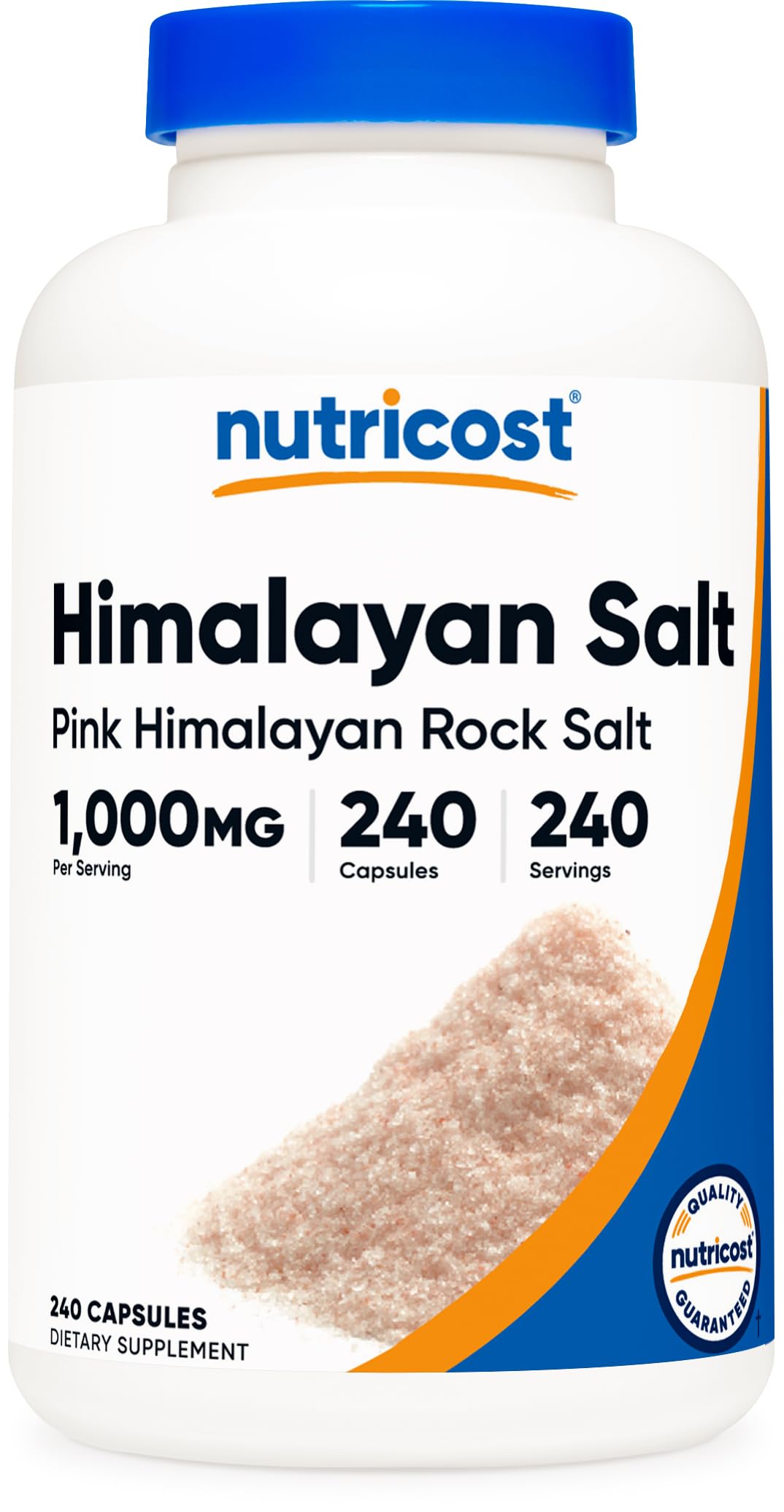 Nutricost Pink Himalayan Salt Capsules bottle for daily mineral intake