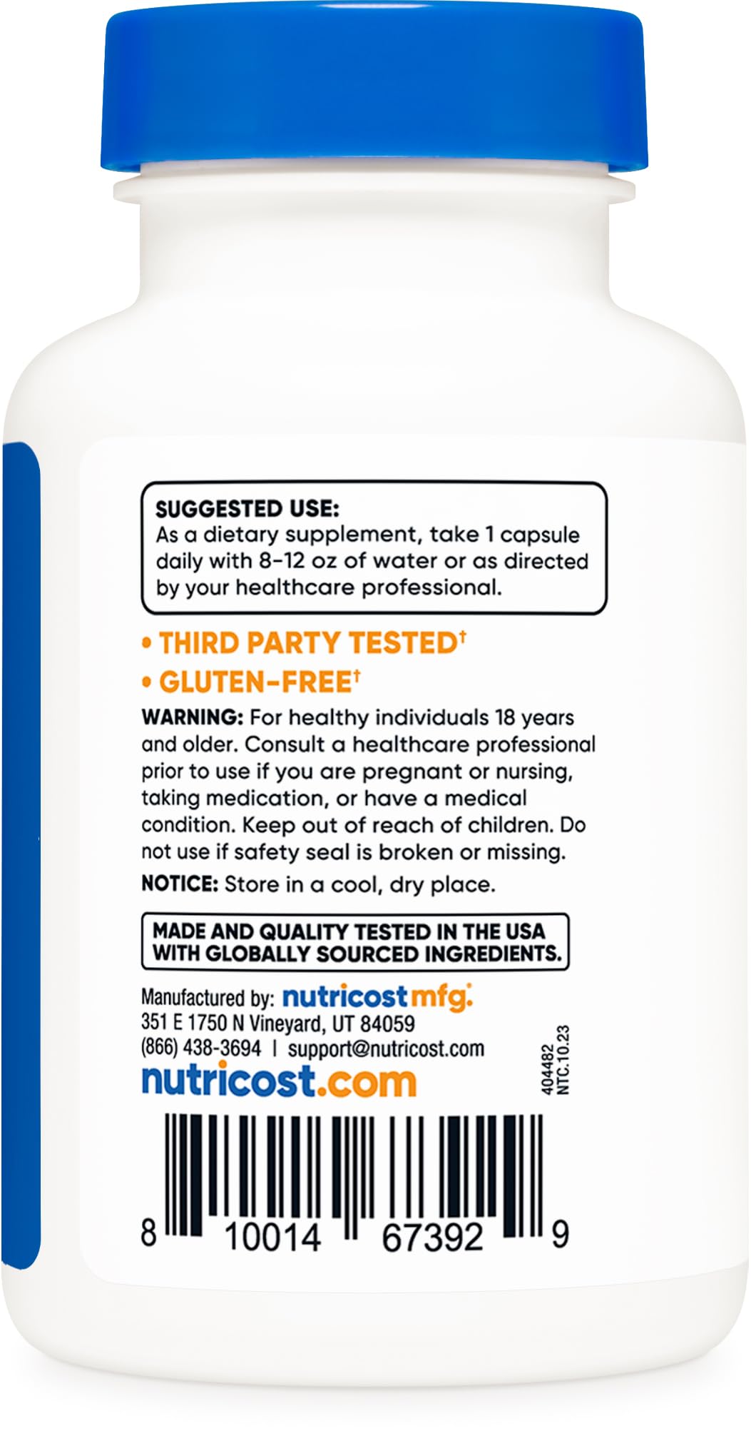 Manufactured in GMP-compliant, FDA-registered facilities for safety
