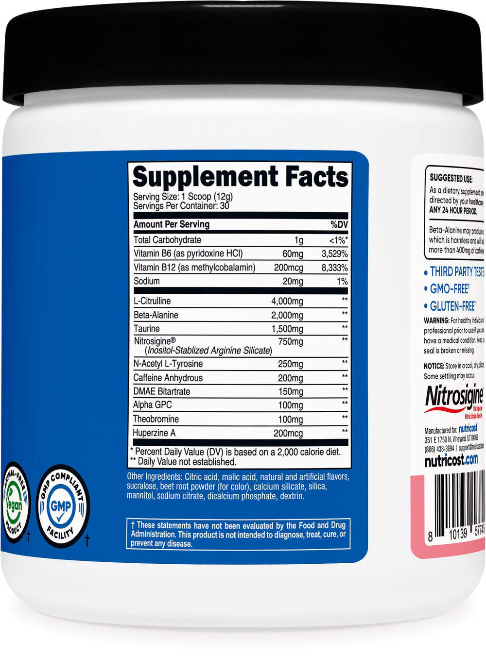 Nutricost Pre-Workout athlete training scene before a session.