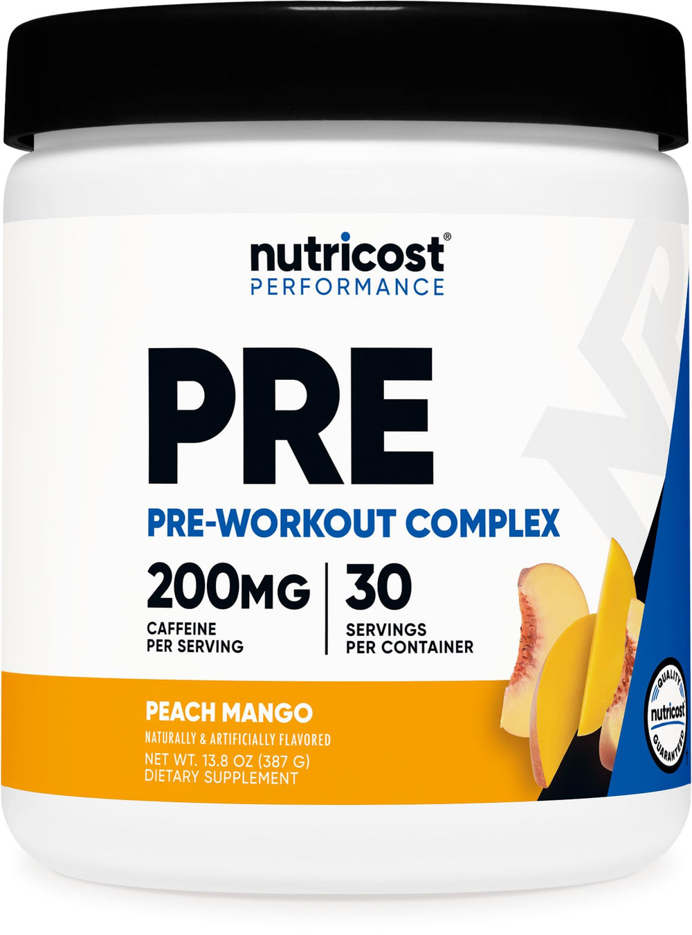 Nutricost pre-workout complex tub ready for an energetic workout.