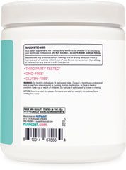 Nutricost Pre-Workout Women Blue Raspberry scoop shows precise serving for daily use.