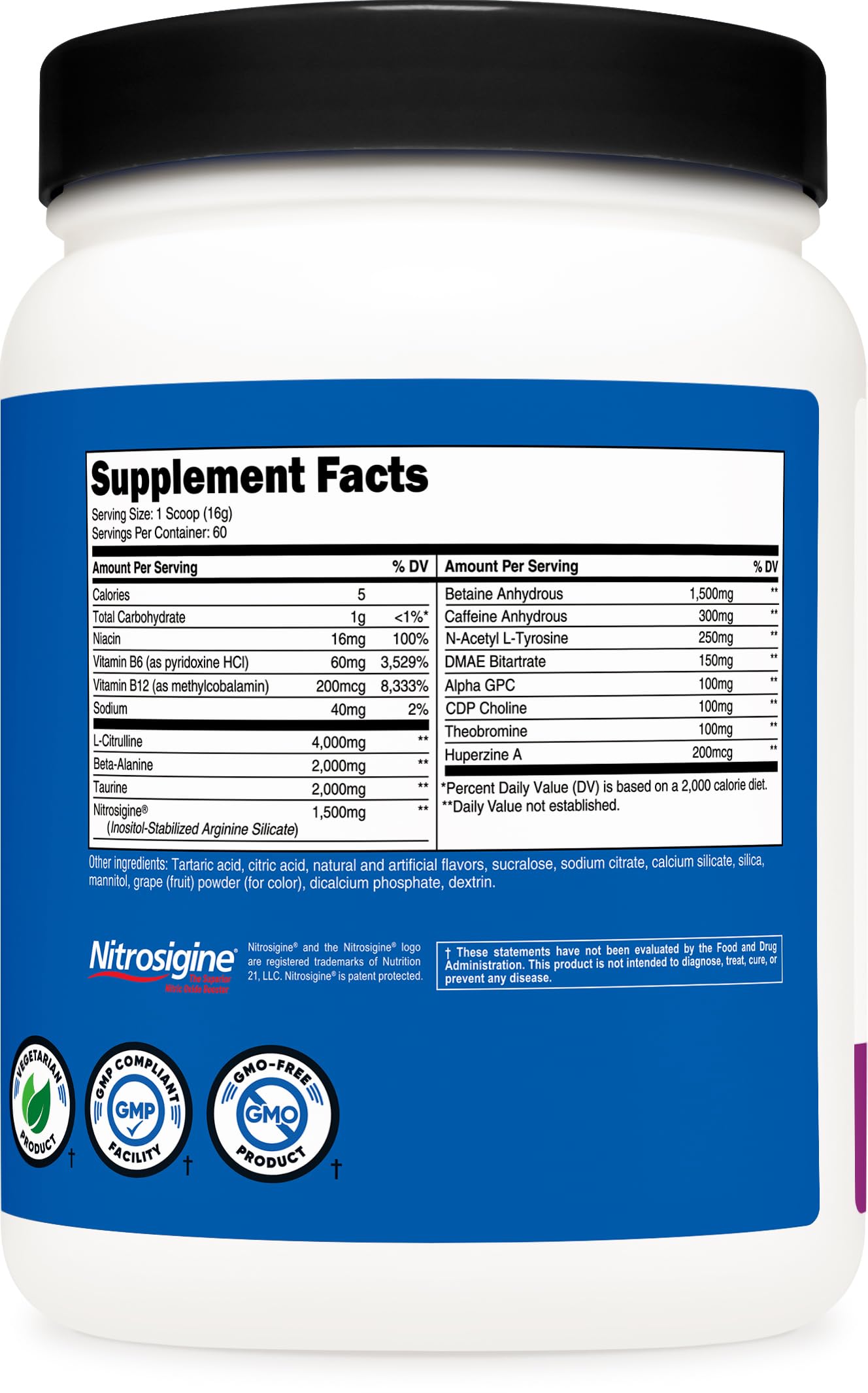 Glass of Nutricost Pre-X Extreme grape drink ready for training.