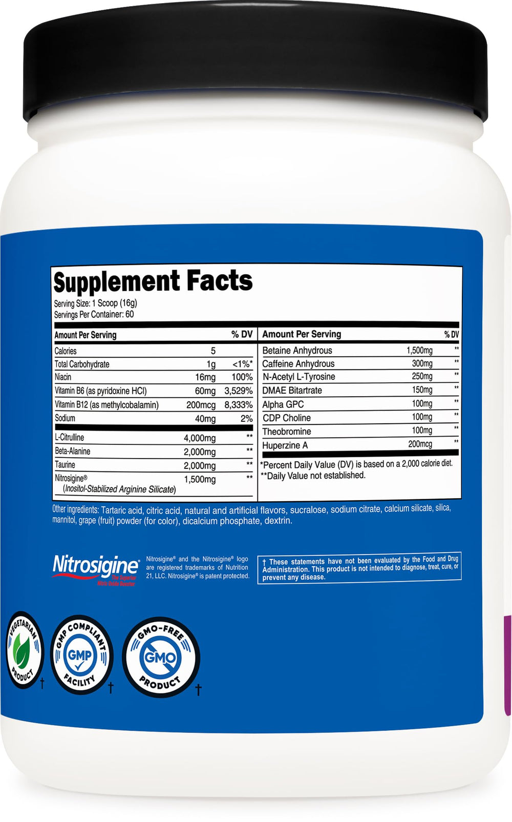Glass of Nutricost Pre-X Extreme grape drink ready for training.