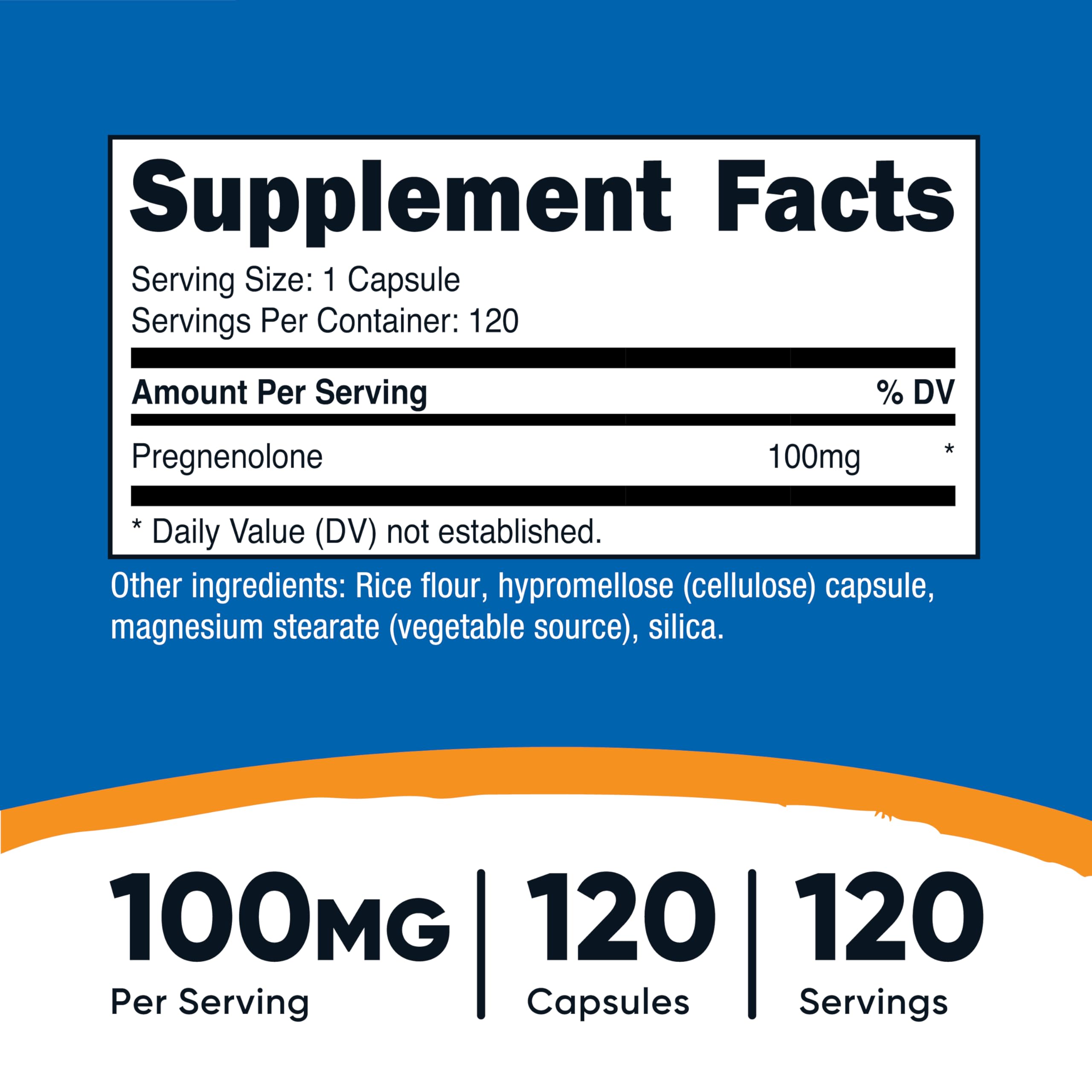 Nutricost Pregnenolone veggie capsules ready for daily use.