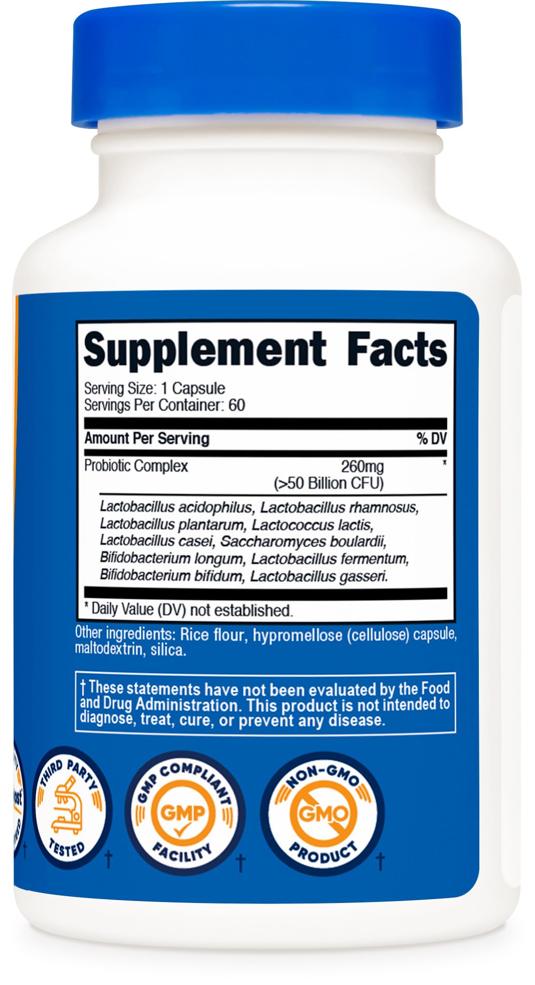 Nutricost Probiotic Complex daily routine use image for consistent daily wellness
