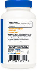 Nutricost Pterostilbene box packaging showing GMP-compliant production.