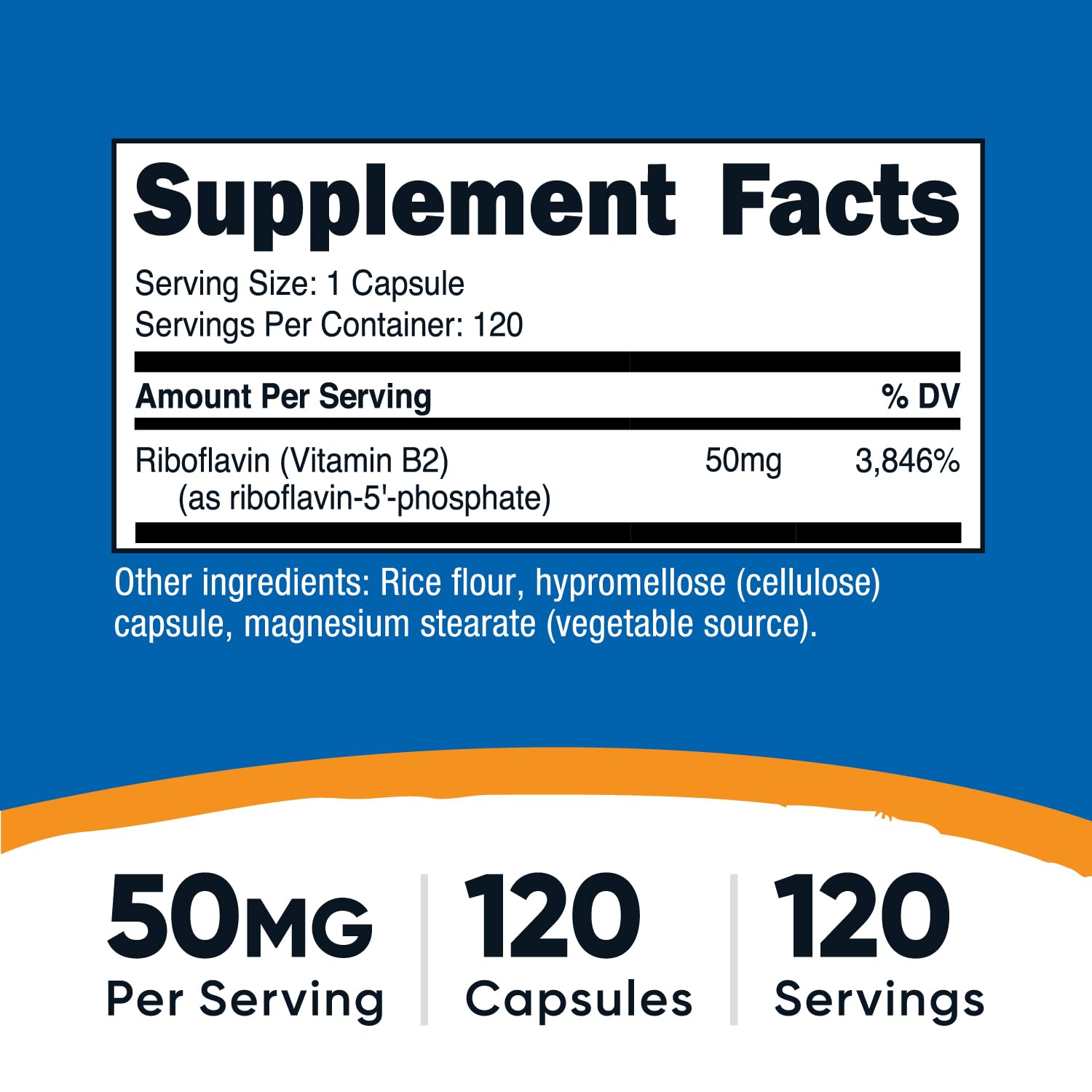 Nutricost R5P capsules close-up showing 50 mg per serving