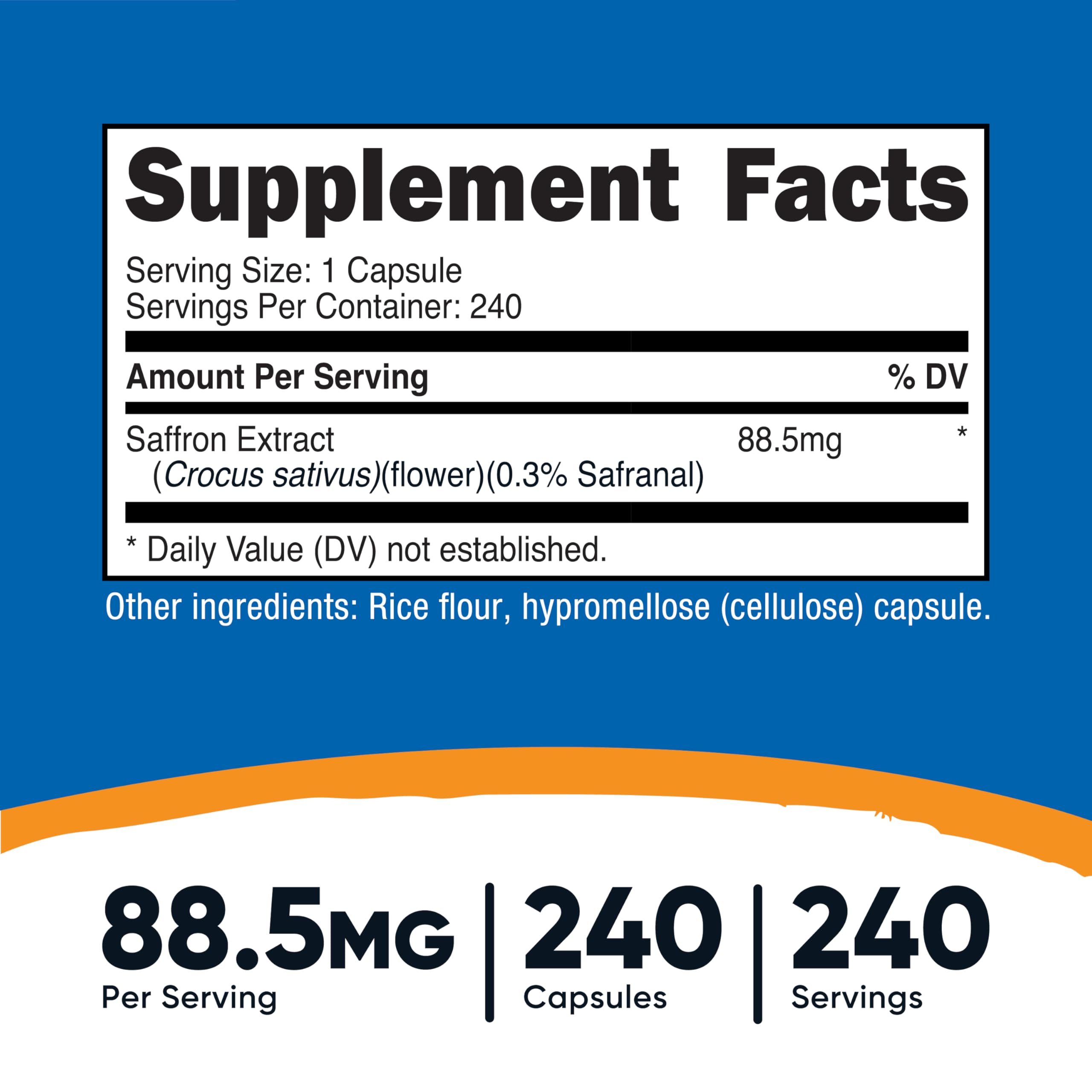 Nutricost saffron veggie capsules pouring for convenient daily use