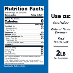 Nutricost Sodium Citrate scoop beside jar for precise dosing