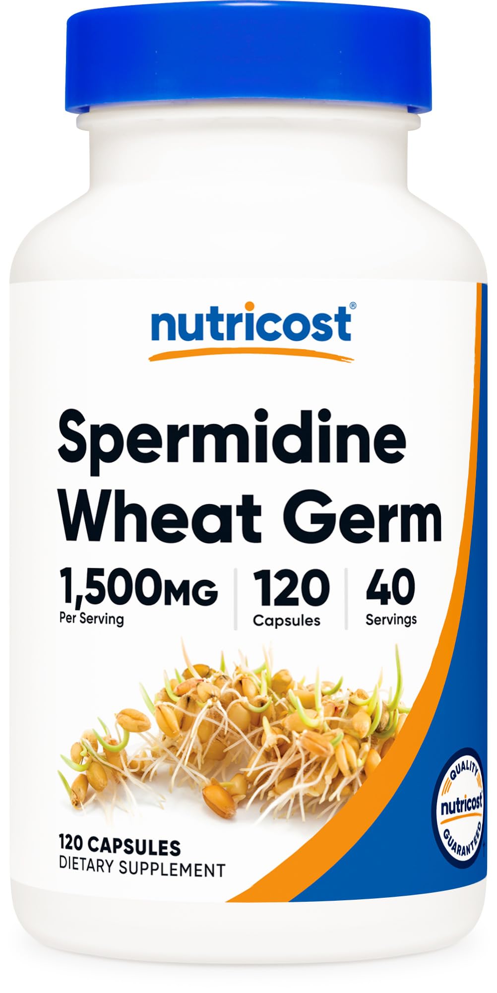 Nutricost Spermidine Wheat Germ Extract bottle for daily wellness