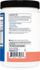 Nutricost Stim-Free bottle displayed on gym bench for workouts