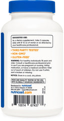 Nutricost Strontium serving with two capsules, 750 mg total