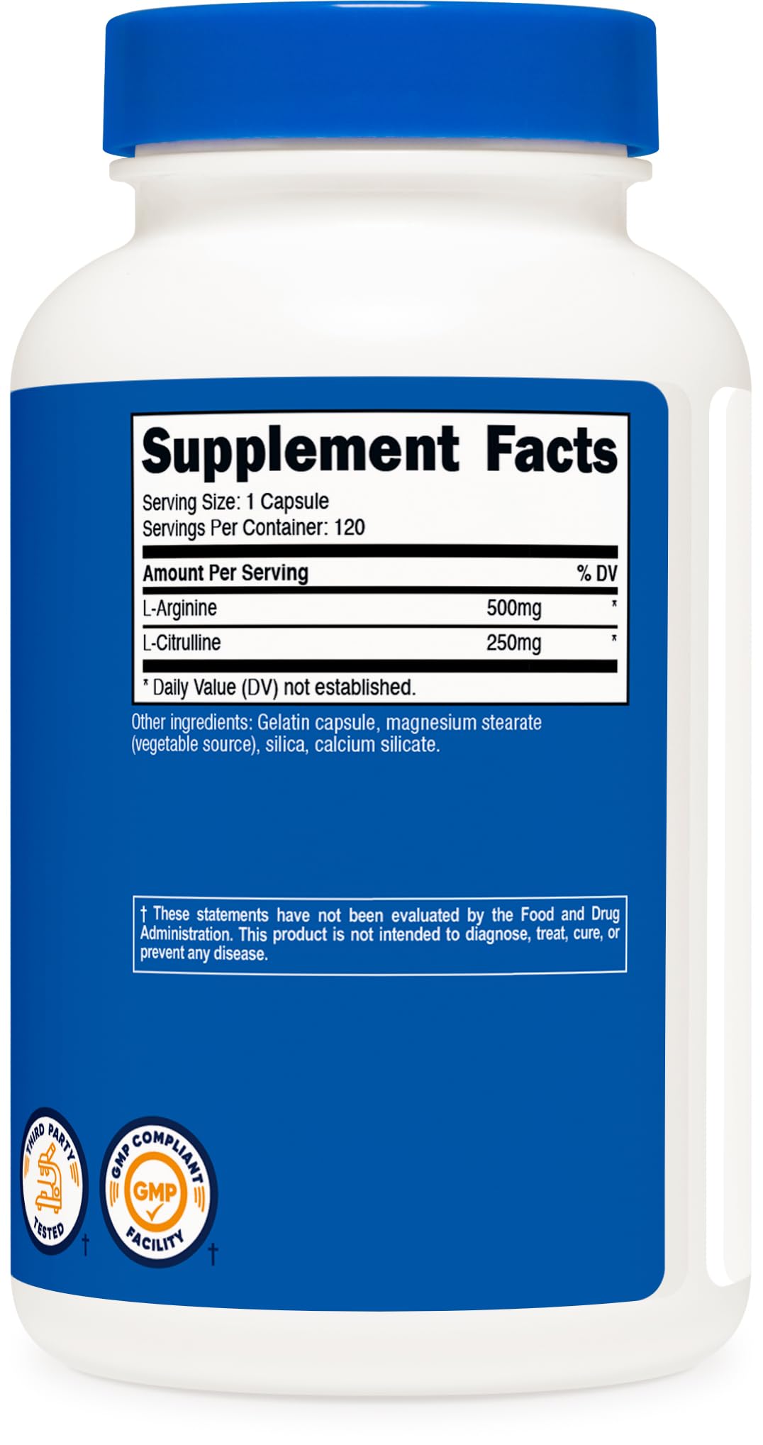 Nutricost third-party testing confirms product integrity.