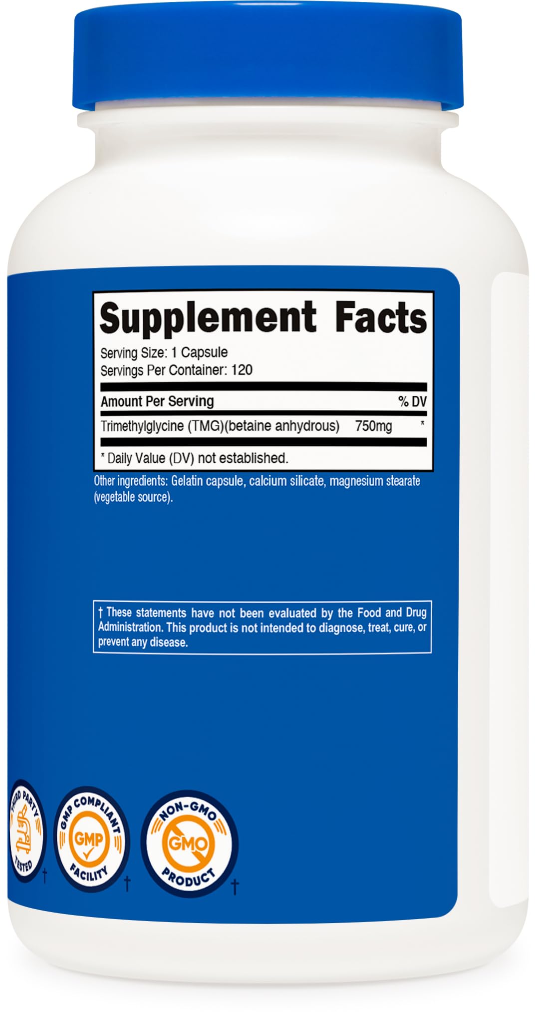 Nutricost TMG facility image conveys manufacturing in an FDA‑registered facility