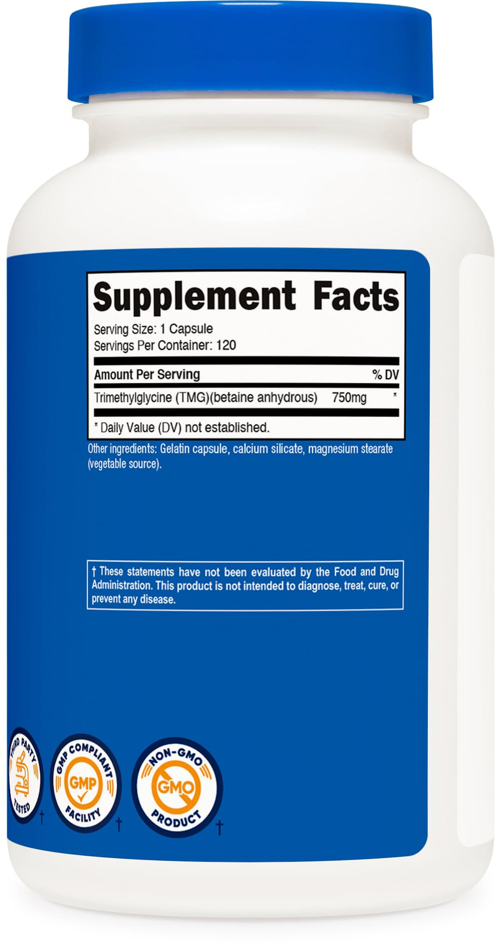 Nutricost TMG facility image conveys manufacturing in an FDA‑registered facility