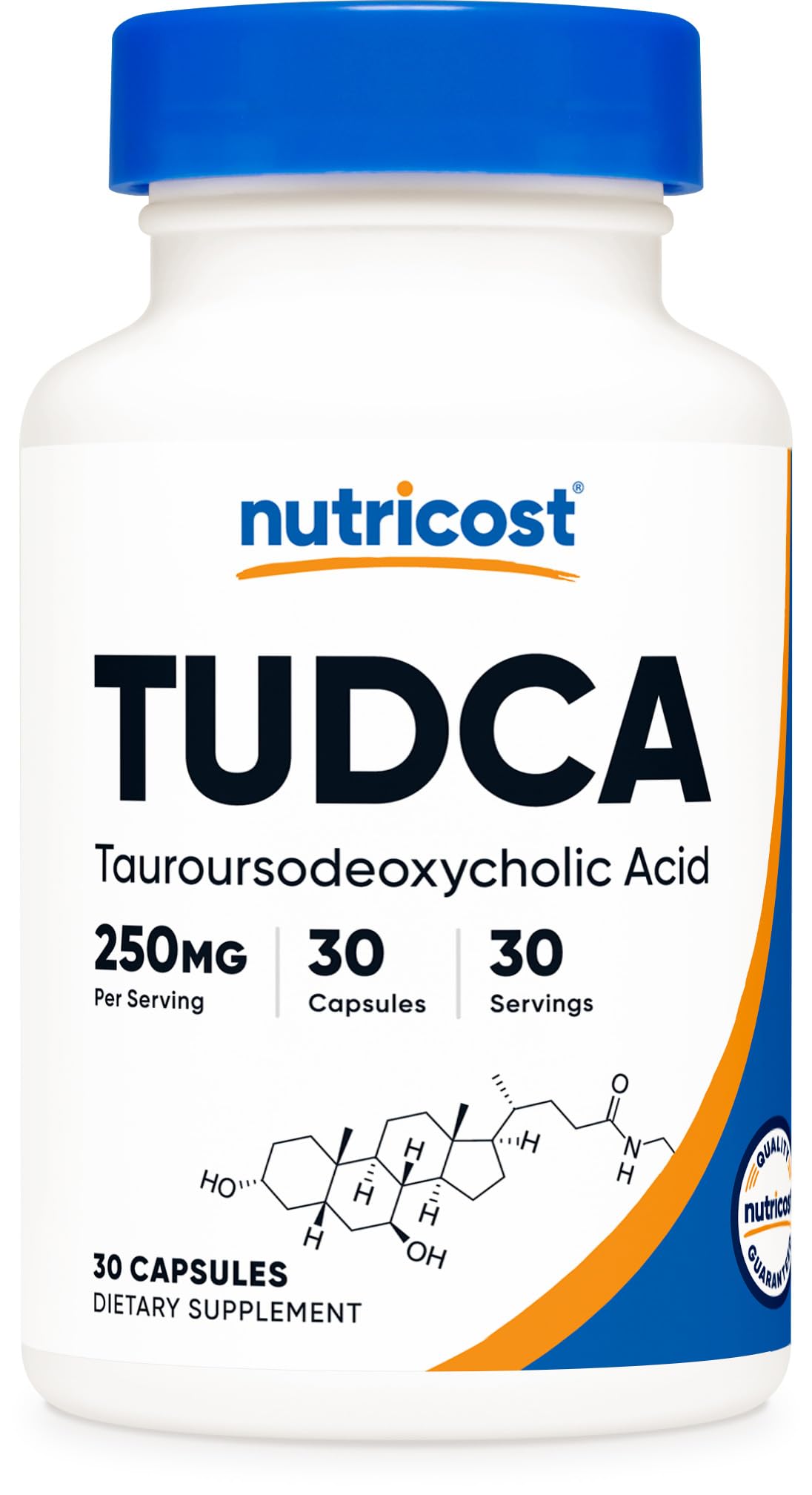Nutricost Tudca bottle with 30 capsules for daily wellness routines