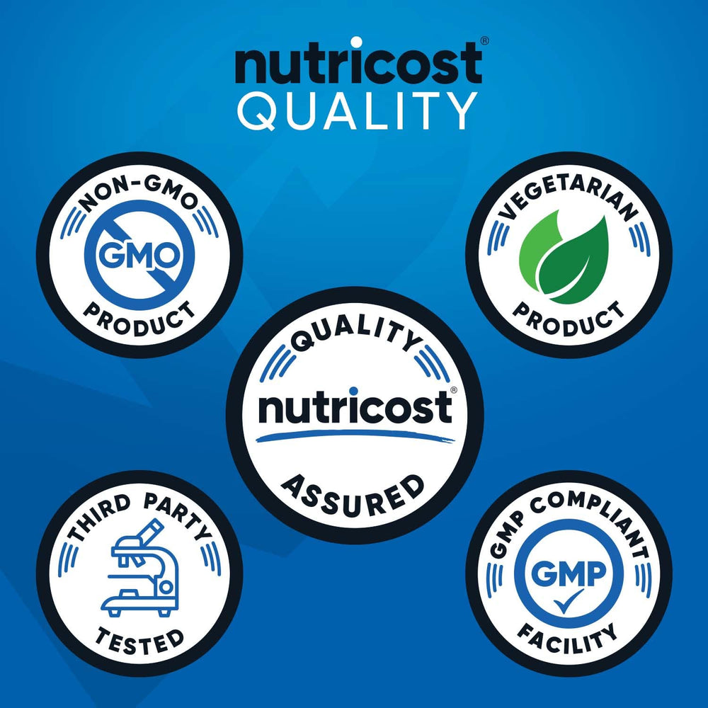 Independent lab results sticker on Nutricost Turkesterone packaging.