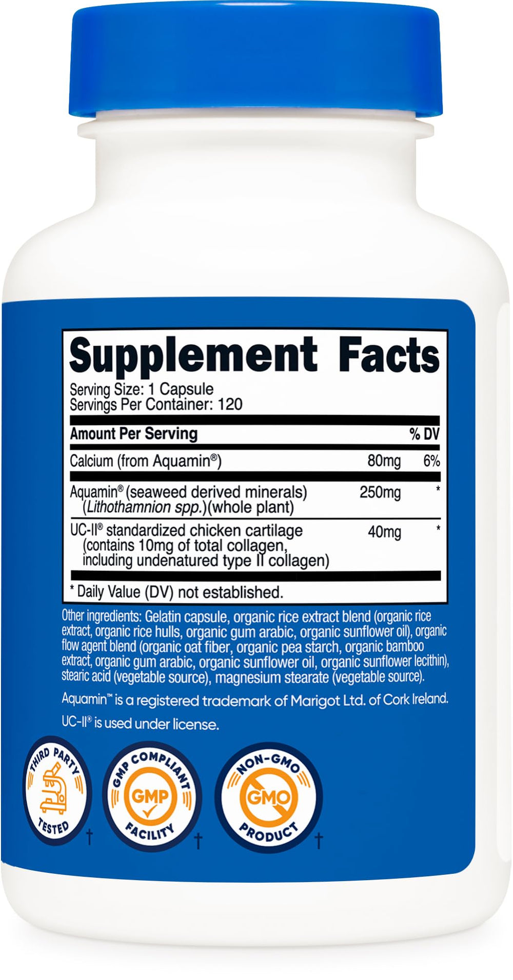Packaging image showing 120 capsules and four-month supply