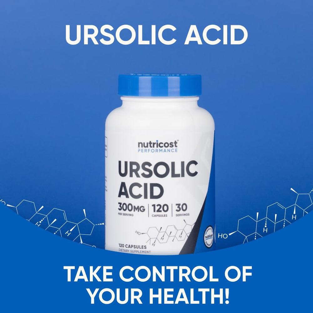 Nutricost Ursolic Acid vegetarian-friendly symbol on packaging