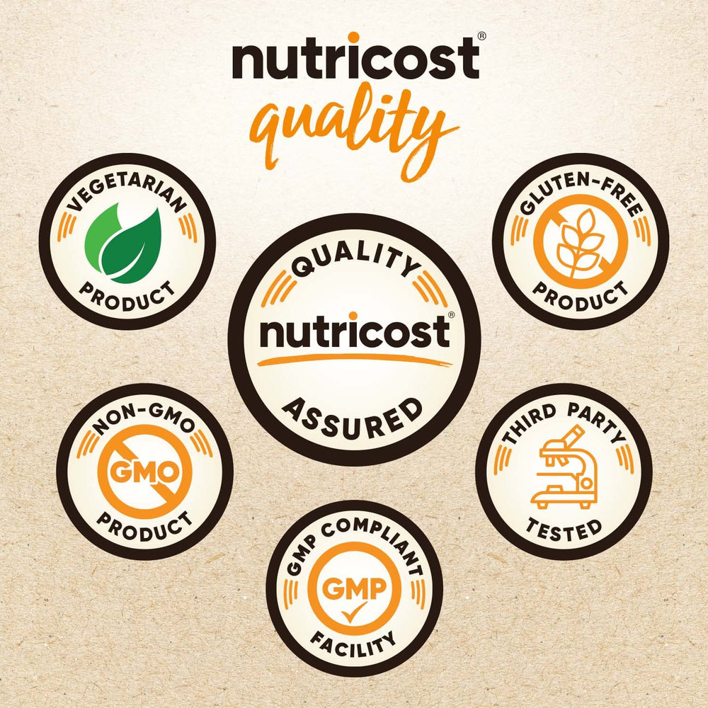 Nutricost USDA Organic seal on container signals trusted sourcing