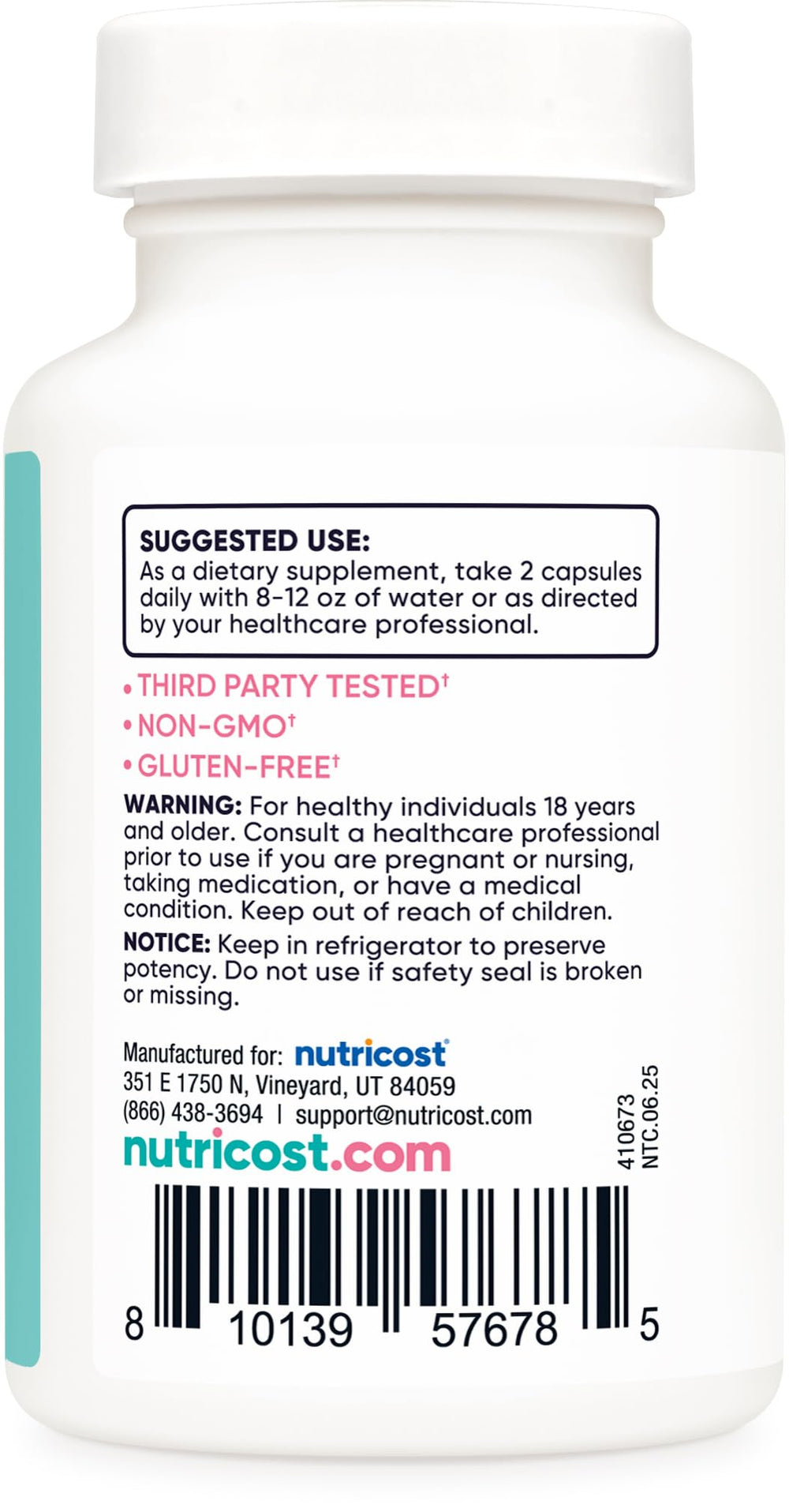 Nutricost Vaginal Probiotic bottle in daily routine context suggests convenient daily capsule.