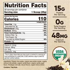 Nutricost vanilla shake serving scoop shown for easy measurement.