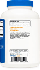 Nutricost Bamboo Extract vegan, non-GMO, gluten-free label supports dietary choices.