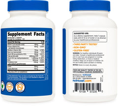 Nutricost Vitamin B Complex 462mg container on table ready for daily use.