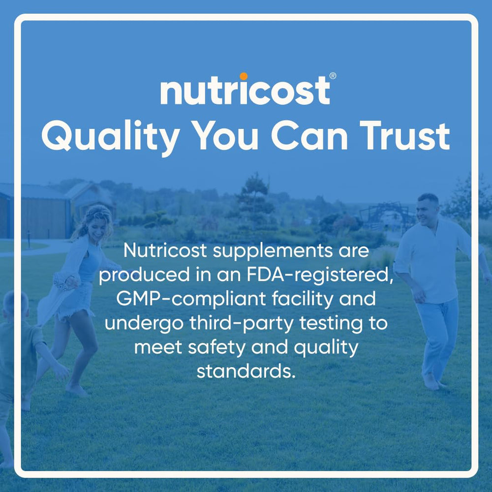 Nutricost Vitamin B Complex 462mg desk setup, easy daily supplementation.