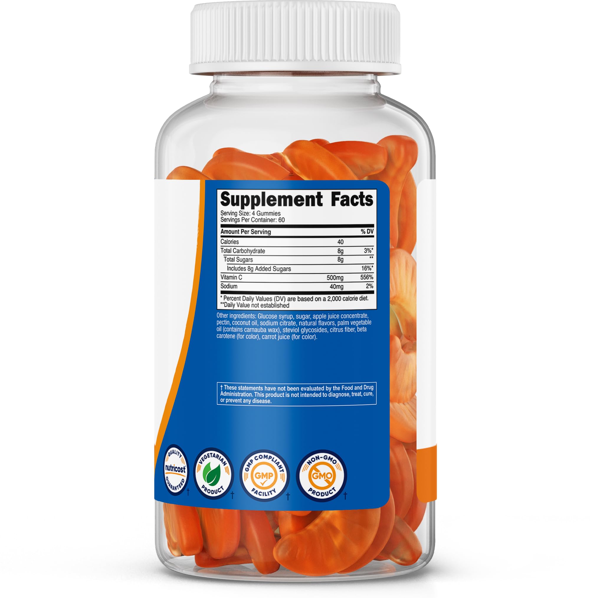 Nutricost Vitamin C Gummies facility certifications indicate quality and safety