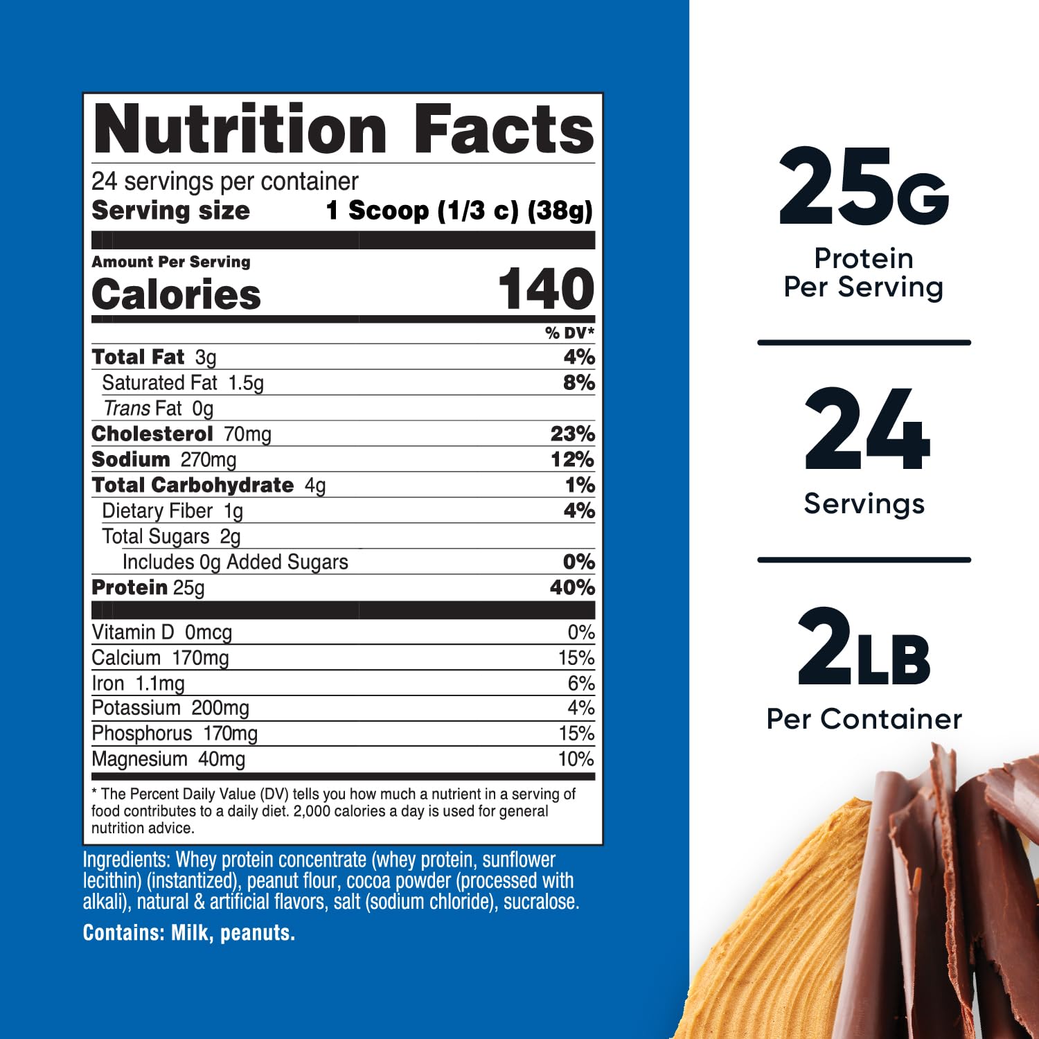 Nutricost whey concentrate label close-up highlighting non-GMO and gluten-free